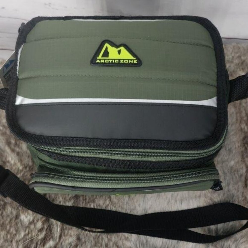 Arctic Zone Ultimate Collapsible Cooler Insulated‎ Lunch Bag Green - Picture 2 of 8